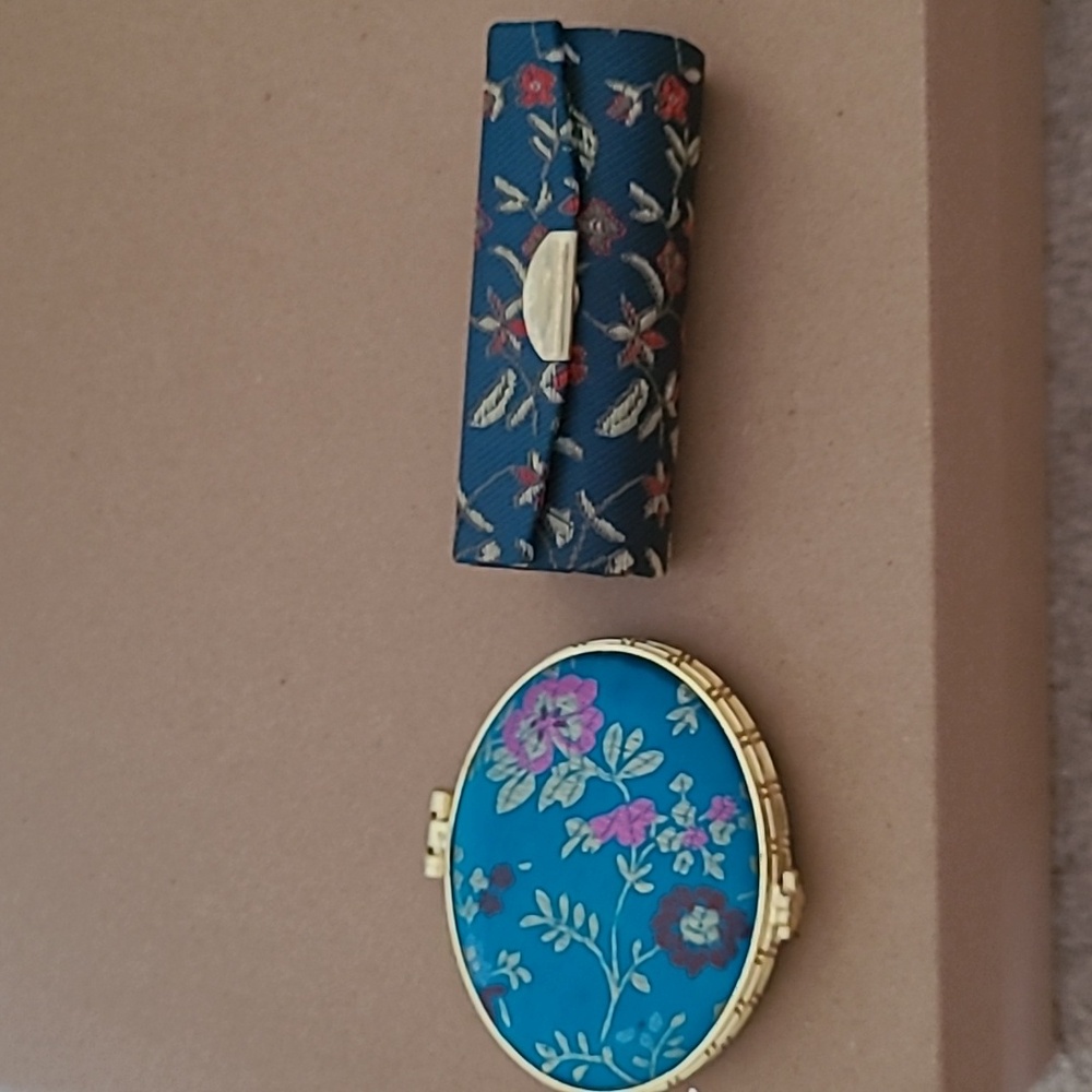 Mirror and lip stick case